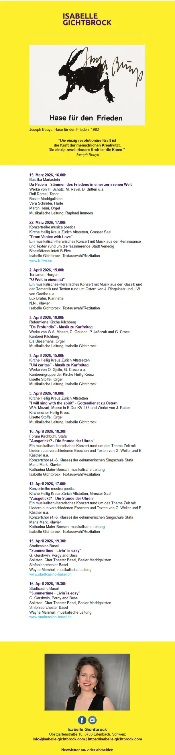 Kulturnewsletter März 2026